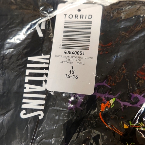 ❤️NWT VINTAGE TORRID TEE DISNEY VILLAINS QUEENS OF HALLOWEEN SUPER SOFT SIZE 1X - Picture 6 of 11
